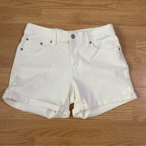 Levi's Women's White Jean Shorts
